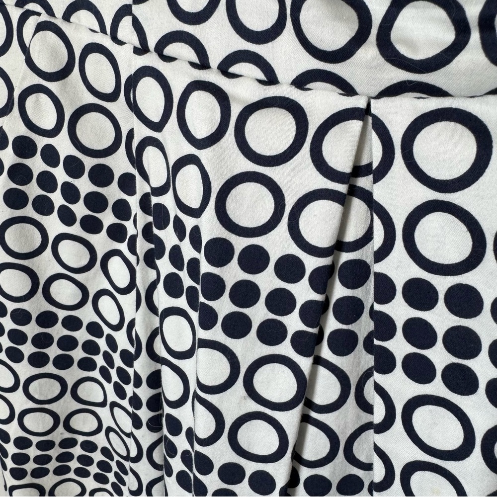Outback Red Strapless Navy and White Dress Size 8 Circles Polka Dots Pockets - Picture 2 of 16